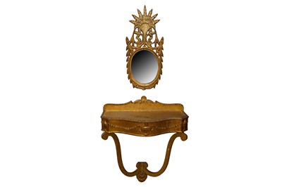 Lot 1465 - AN ORNATE GILT FRAMED MIRROR, 19TH CENTURY