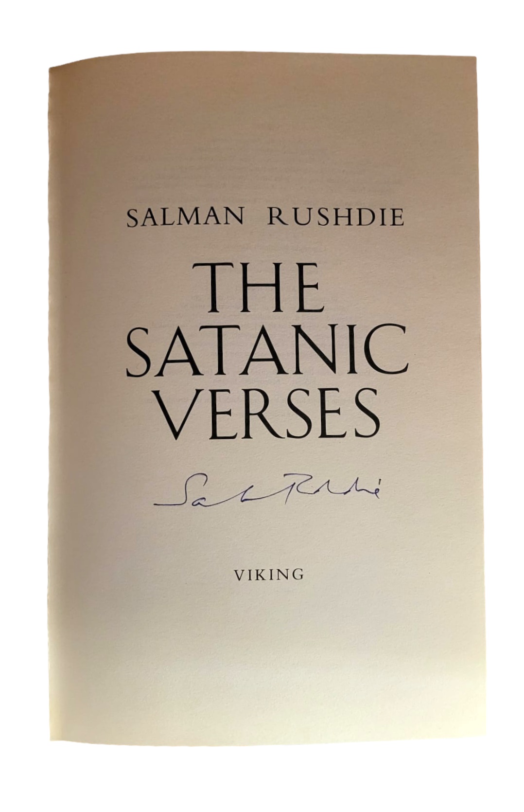 Lot 260 - Rushdie (Salman) The Satanic Verses,