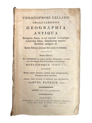 Lot 82 - Miscellany.- Cellarius (Christopher) Geographia Antiqua