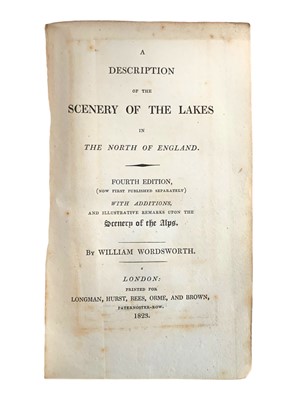 Lot 220 - Wordsworth (William) A Description of the Scenery of the Lakes in the North of England
