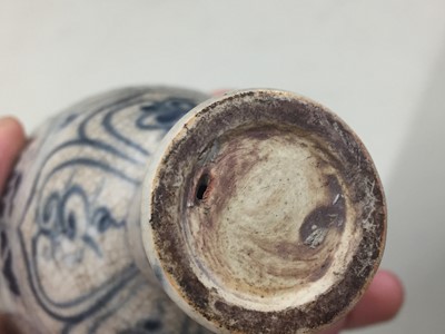 Lot 788 - A RARE VIETNAMESE BLUE AND WHITE 'FLOWERS' STEM CUP