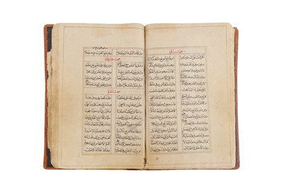 Lot 355 - AN INCOMPLETE ARABIC SYNTAX AND GRAMMAR HANDBOOK BY MUHAMMAD JAMAL UD-DIN IBN MALEK (D. 1274 AD)