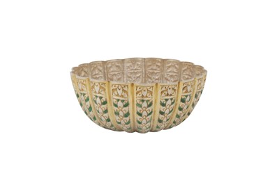 Lot 153 - An early 20th century Thai unmarked parcel gilt silver and enamel small bowl from a betel set, circa 1920
