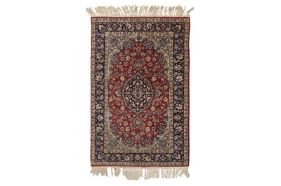 Lot 46 - AN EXTREMELY FINE PART SILK ISFAHAN RUG, CENTRAL PERSIA