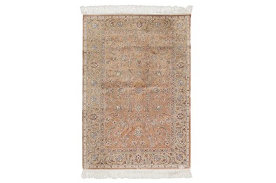 Lot 64 - AN EXTREMELY FINE RUG OF QUM DESIGN