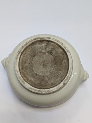Lot 41 - A CHINESE DEHUA BOMBE-FORM CENSER