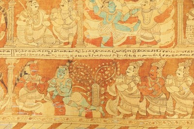 Lot 328 - A PICHHWAI TEMPLE HANGING WITH KRISHNA AND HIS MOTHERS