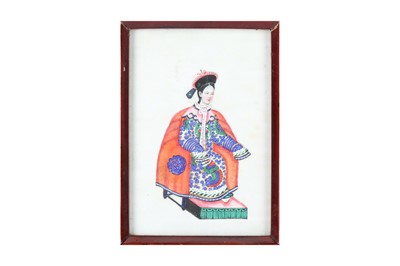 Lot 753 - SIX CHINESE PITH PAPER PAINTINGS