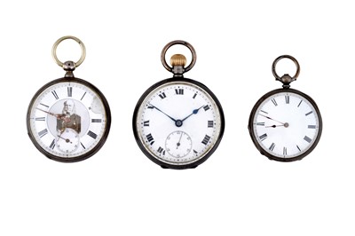 Lot 1115 - 3 POCKET WATCHES.