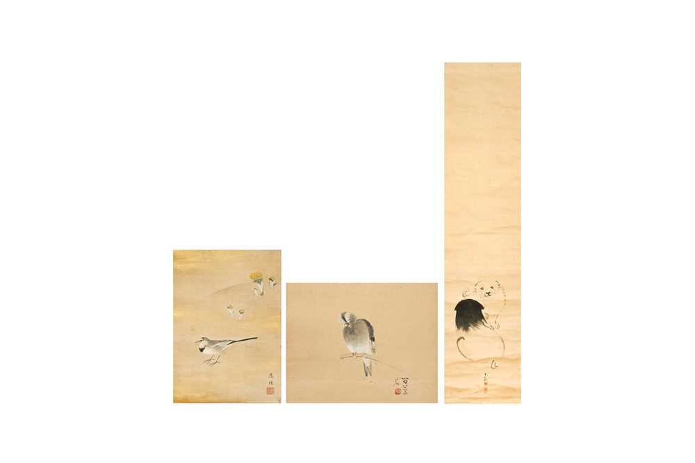 Lot 285 - THREE JAPANESE MARUYAMA SHIJŌ SCHOOL SCROLL PAINTINGS