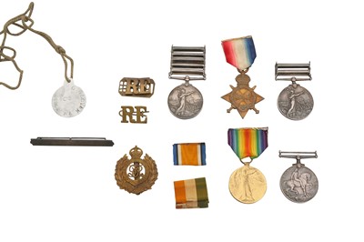 Lot 74 - A BOER WAR AND WORLD WAR ONE GROUP OF MEDALS