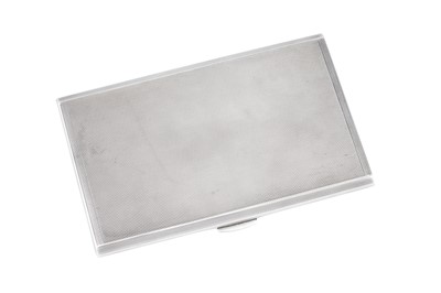 Lot 1165 - A GEORGE VI STERLING SILVER CIGARETTE CASE, BIRMINGHAM 1939 BY J. B. CHATTERLY AND SON LTD
