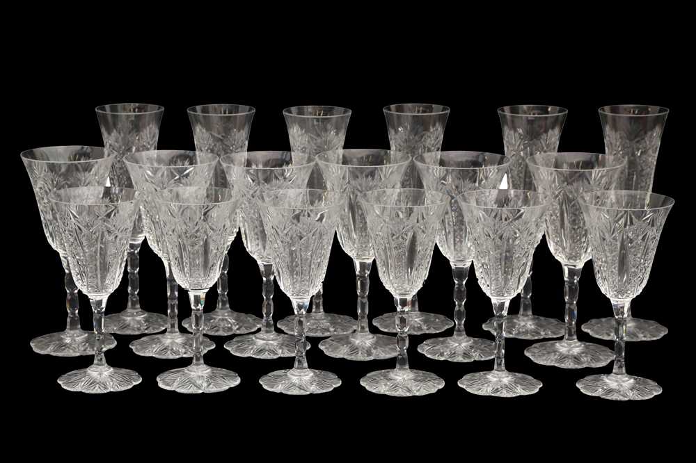 Lot 1588 - A SUITE OF BACCARAT CRYSTAL DRINKING GLASSES