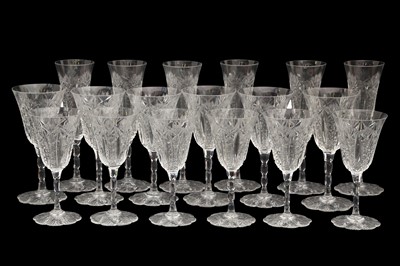 Lot 1588 - A SUITE OF BACCARAT CRYSTAL DRINKING GLASSES