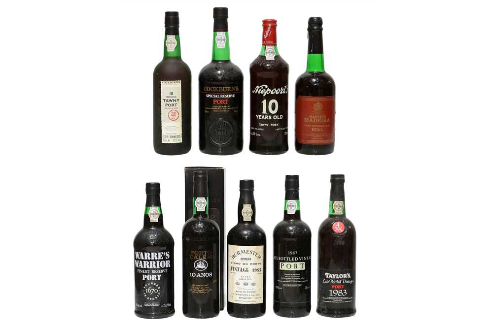 Lot 216 - Assorted Port: Burmester, Vintage Port, 1985 and eight other assorted