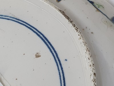 Lot 122 - A CHELSEA PORCELAIN BROCADE IMARI PATTERN DISH, CIRCA 1755