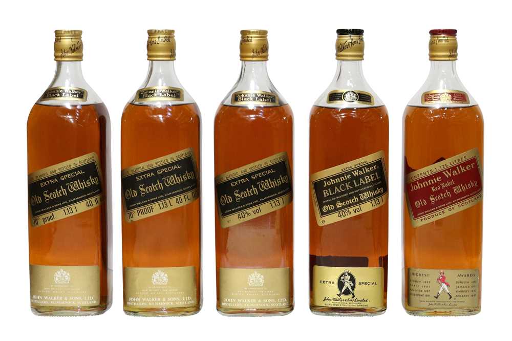 Lot 234 - Assorted 1970s and 80s  Johnnie Walker Scotch Whisky