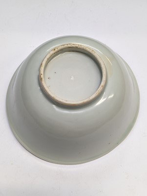 Lot 78 - A CHINESE BLUE AND WHITE 'FISH' BOWL