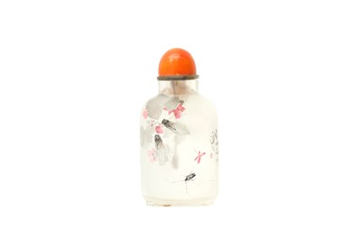 Lot 928 - λ A CHINESE INSIDE-PAINTED SNUFF BOTTLE