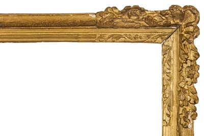Lot 130 - A FRENCH LOUIS XIV CARVED AND GILDED LEBRUN (18TH CENTURY) FRAME