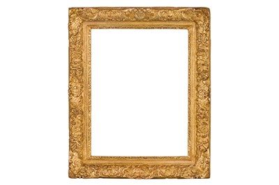 Lot 121 - A FRENCH LOUIS XIV CARVED AND GILDED 18TH CENTURY FRAME