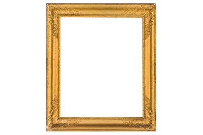 Lot 213 - A FRENCH CHARLES X GILDED COMPOSITION FRAME
