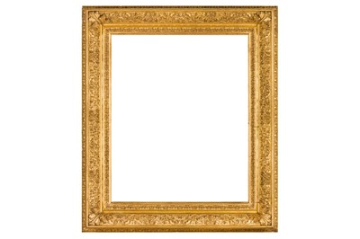 Lot 123 - A FRENCH 19TH CENTURY GILDED COMPOSITION FRAME