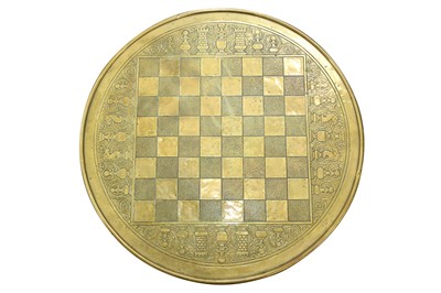 Lot 1432 - A CONTINENTAL CHESS TABLE, EARLY 20TH CENTURY