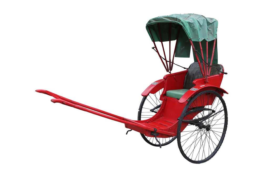 Lot 310 - A VINTAGE HONG KONG RICKSHAW