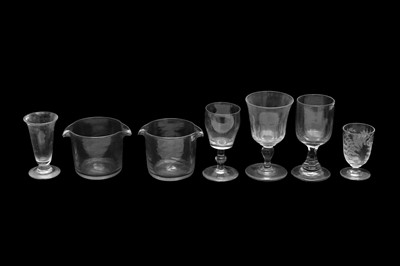 Lot 1589 - A GROUP OF VICTORIAN AND EARLIER GLASS