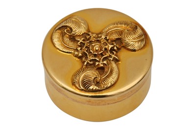 Lot 1000 - AN 18CT GOLD ASPREY COMMERATIVE PILL BOX FOR THE INVESTITURE OF CHARLES PRINCE OF WALES