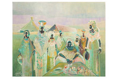 Lot 446 - KHALIFA GUEYE (SENEGALESE B. 1945)