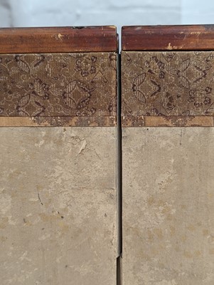 Lot 279 - A PAIR OF JAPANESE KANO SCHOOL SIX-FOLD PAPER SCREENS, BYOBU