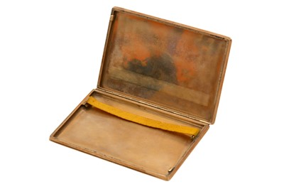 Lot 1003 - A GOLD CIGARETTE CASE