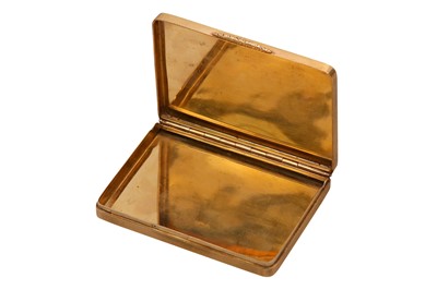 Lot 1004 - AN EARLY 20TH CENTURY GOLD CASE