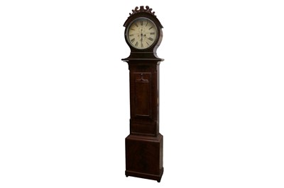 Lot 1707 - A VICTORIAN LONG CASE CLOCK