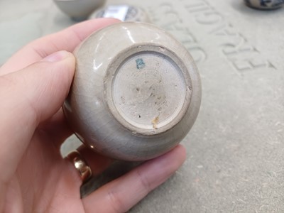 Lot 616 - THREE CHINESE BLUE AND WHITE BOXES AND COVERS