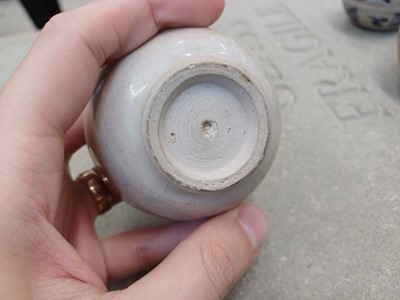 Lot 616 - THREE CHINESE BLUE AND WHITE BOXES AND COVERS