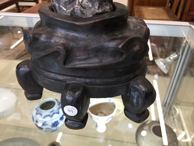 Lot 49 - A LARGE CHINESE SCHOLAR'S ROCK, GONGSHI