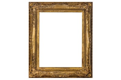 Lot 139 - A CHINA TRADE LOUIS XIV STYLE CARVED AND GILDED FRAME