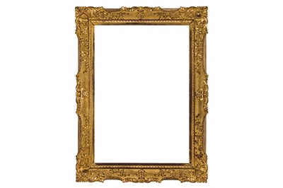 Lot 140 - A CHINA TRADE 19TH CENTURY LOUIS XIV CARVED AND GILDED STYLE FRAME