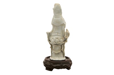 Lot 146 - A LATE 19TH CENTURY CHINESE BLANC DE CHINE GUAN YIN