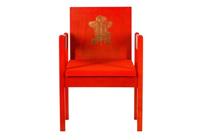 Lot 75 - A PRINCE OF WALES INVESTITURE CHAIR