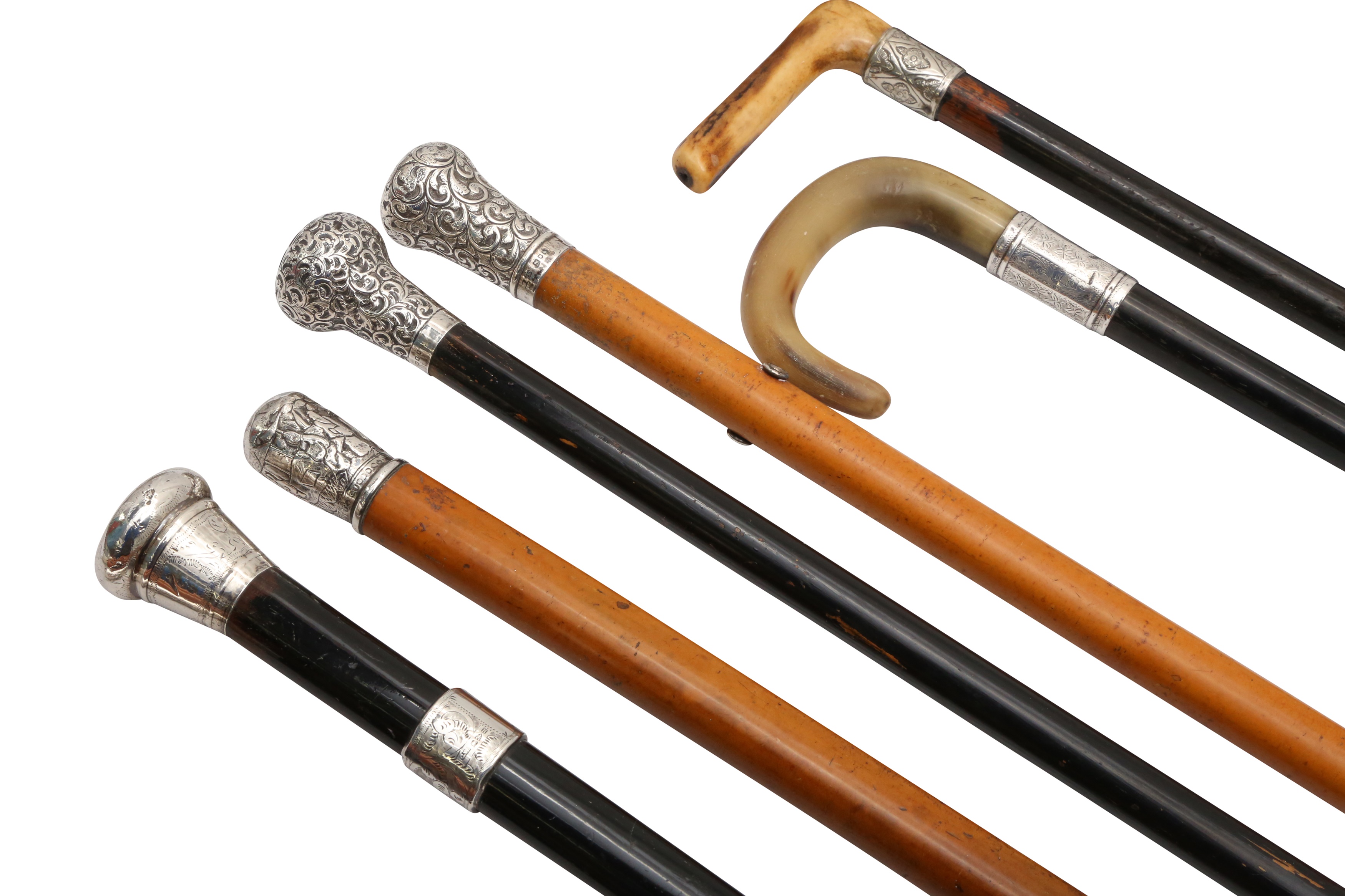 Lot 126 A COLLECTION OF WALKING CANES