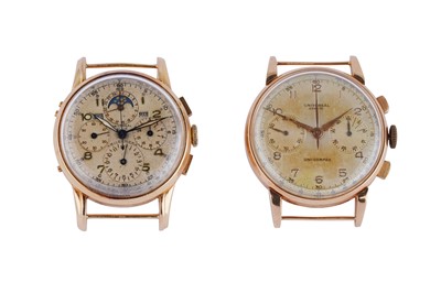 Lot 344 - UNIVERSAL GENEVE. 2 WATCHES.
