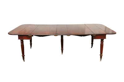 Lot 278 - A REGENCY CUBAN MAHOGANY CONCERTINA DINING TABLE IN THE MANNER OF GILLOWS, CIRCA 1820S