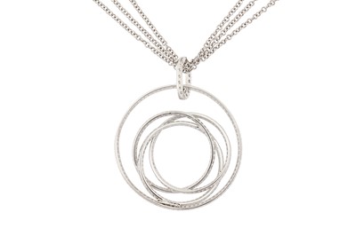 Lot 88 - A DIAMOND PENDANT NECKLACE BY LEO PIZZO