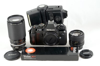Lot 167 - Nikon F-301 Film Camera Outfit.