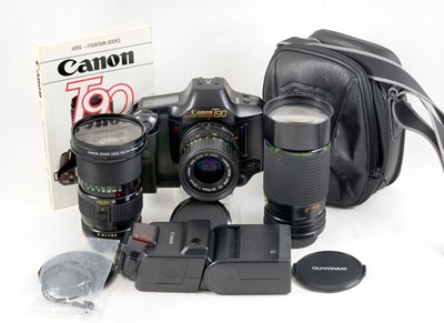 Lot 185 - Canon T90 Film Camera Outfit.
