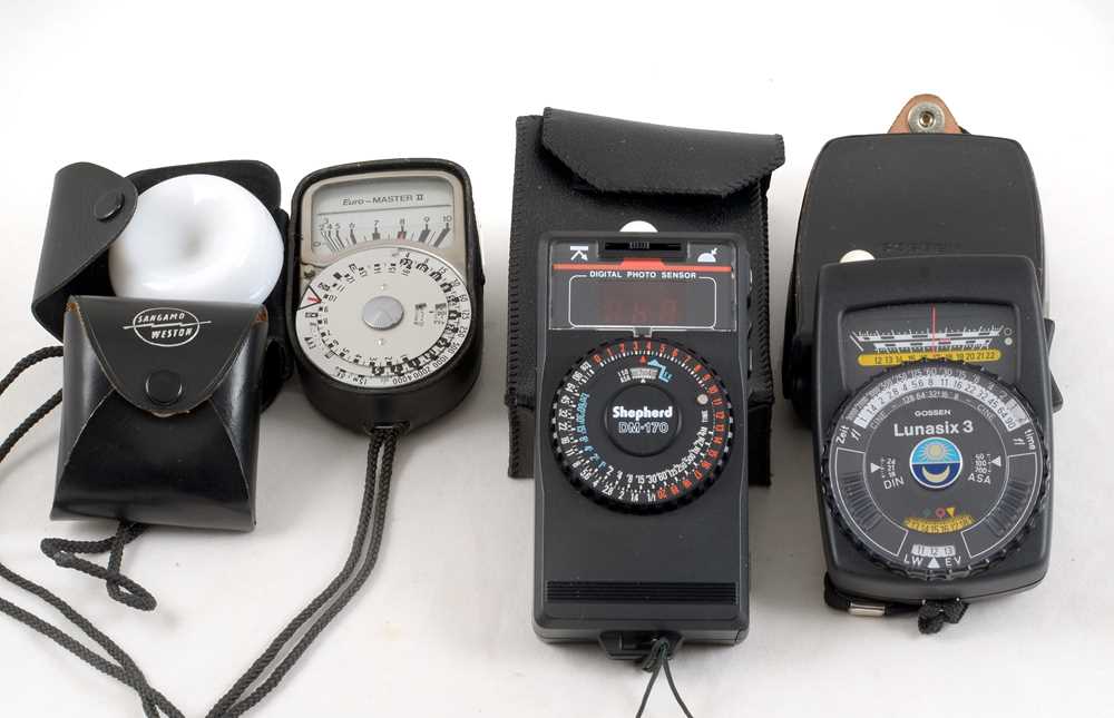 Lot 460 - Group of 3 Ambient Exposure Meters, Working.